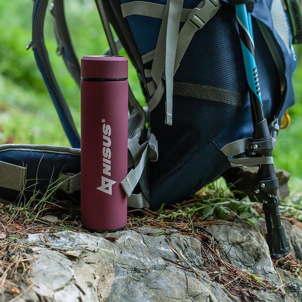 Термос Nisus N.TM-049-R (с термодатчиком, 0.45 л) красный