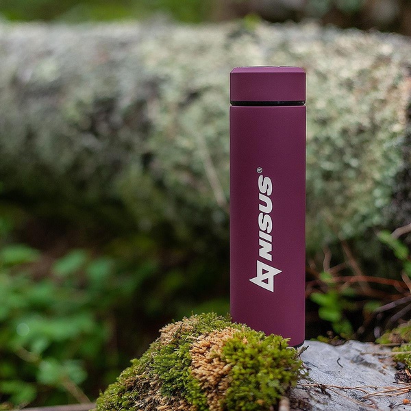 Термос Nisus N.TM-049-R (с термодатчиком, 0.45 л) красный