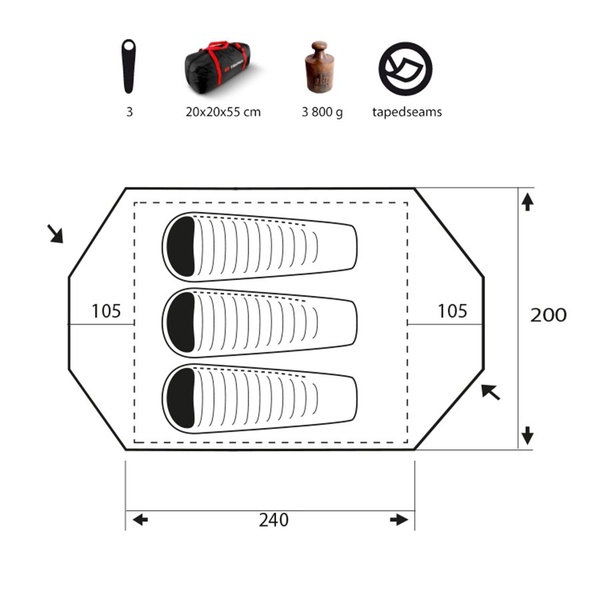 Палатка Trimm Extreme Vision-DSL