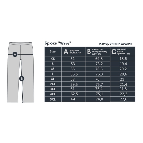 Брюки FHM Wave синий