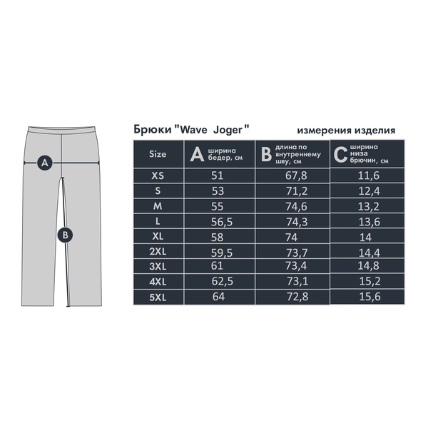 Брюки FHM Wave Jogger синий