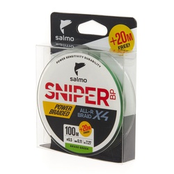 Леска плетёная Salmo Sniper BP ALL R Braid х4 Grass Green 120/011