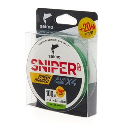 Леска плетёная Salmo Sniper BP ALL R Braid х4 Grass Green 120/017