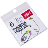 Джиг-головки Lucky John Area Trout Game вольфрамовые 2.5 мм крючок 004 (4 шт) (цвет: silver, pink, green, yellow)