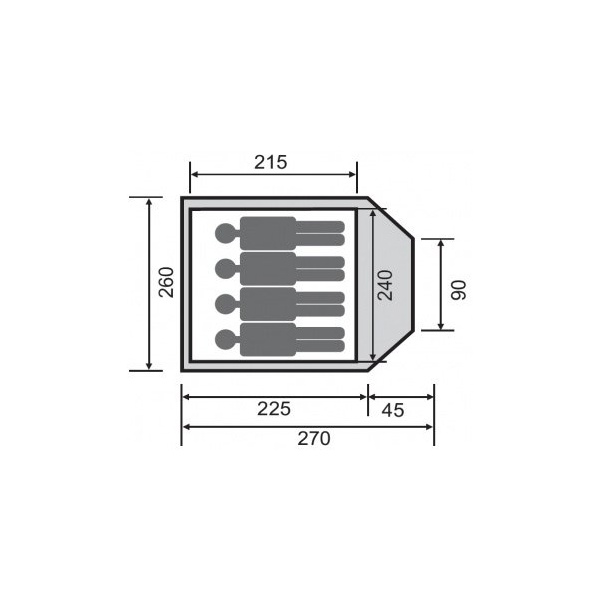 Палатка Campus Tour 4