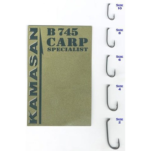 Крючки Kamasan Carp Specialist В 745 разм.002 (10 шт)