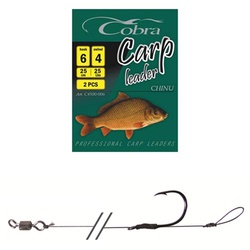 Крючки с поводком Cobra Carp Chinu разм.002 (2 шт)