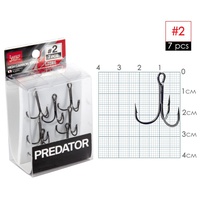 Крючки-тройники Lucky John Predator LJH234 разм.002 (7 шт)