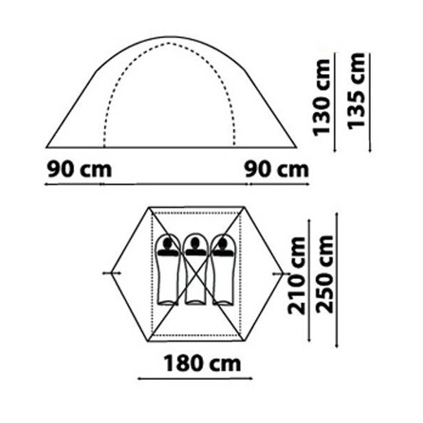 Палатка Canadian Camper Impala 3 royal