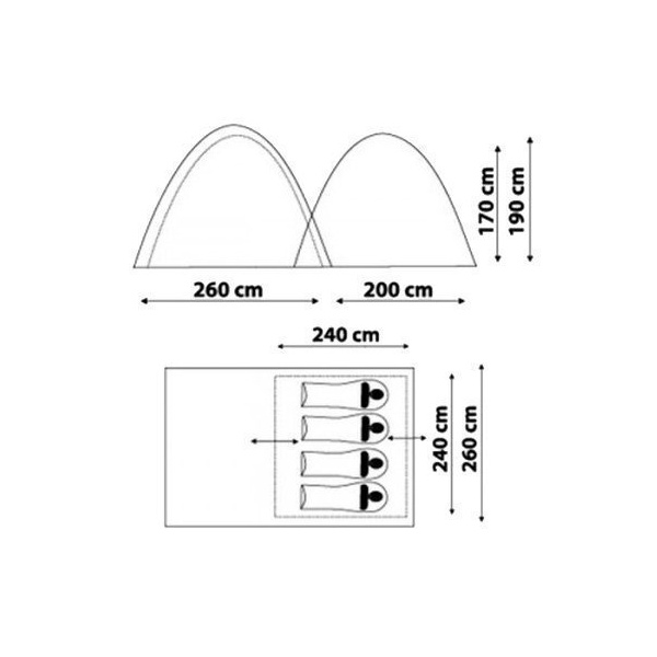 Палатка Canadian Camper Grand Canyon 4 forest