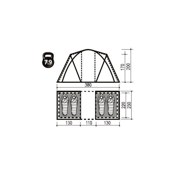 Палатка Indiana Derna 4