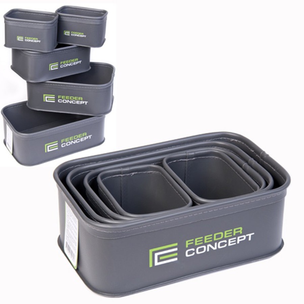 Ёмкость для прикормки и насадки Feeder Concept 02 Eva набор 5 шт