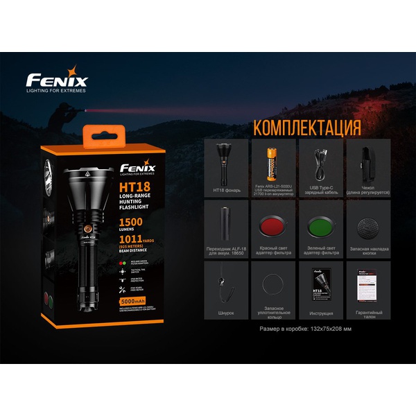 Фонарь Fenix HT18