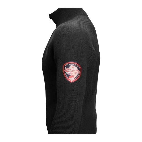 Фуфайка шерстяная с подогревом RedLaika Arctic Merino Wool RL-TM-04 чёрный, 3 USB модуля без Power Bank
