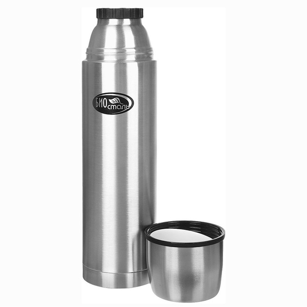 Термос Biostal NB-1000 (узкая горловина) стальной, 1 л