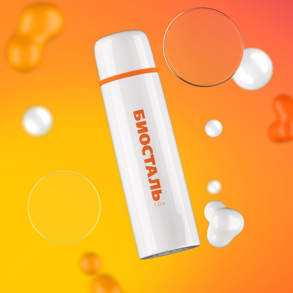 Термос Biostal Fler NB-1000C белый, 1 л