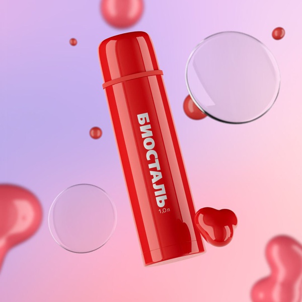 Термос Biostal Fler NB-1000C красный, 1 л