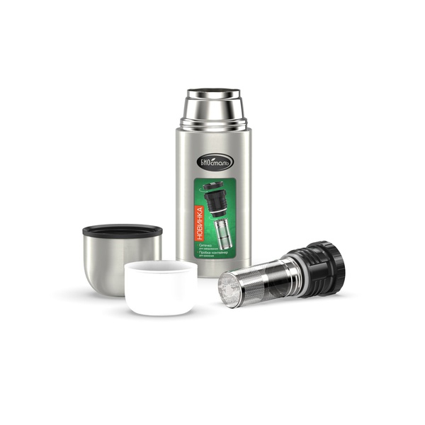 Термос Biostal Охота NBP-500Z (с ситечком) стальной, 0,5 л