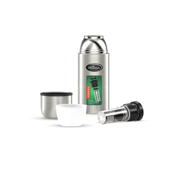 Термос Biostal Охота NBP-750Z (с ситечком) стальной, 0,75 л