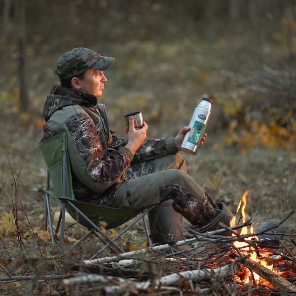 Термос Biostal Охота NBP-1000Z (с ситечком) стальной, 1 л