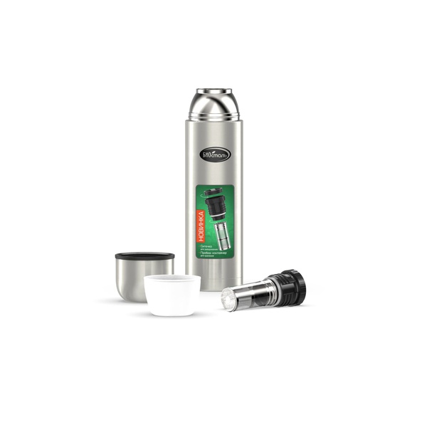 Термос Biostal Охота NBP-1200Z (с ситечком) стальной, 1,2 л