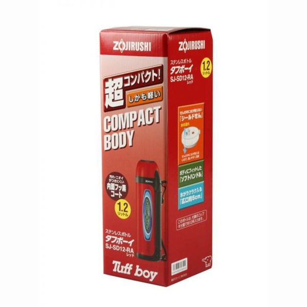 Термос Zojirushi SJ-SD12 красный, 1,2 л
