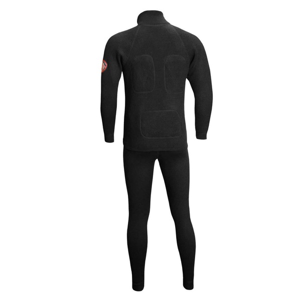 Фуфайка шерстяная с подогревом RedLaika Arctic Merino Wool RL-TM-04 чёрный, 6-22 часа (4400 mAh)