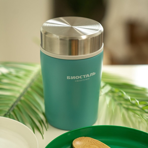 Термос Biostal Crosstown бирюзовый, 0,5 л