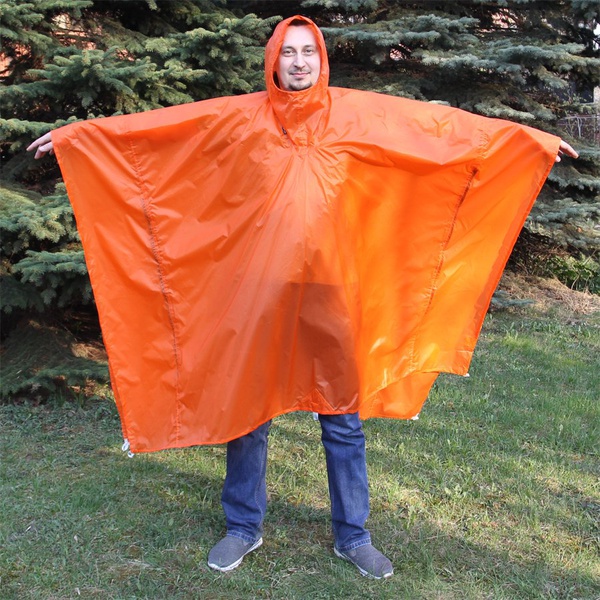 Пончо-тент Сплав shell Si/Pu оранжевый