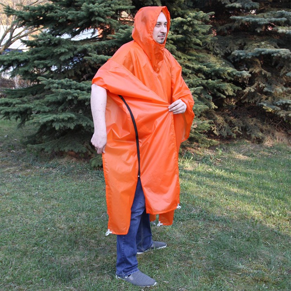 Пончо-тент Сплав shell Si/Pu оранжевый