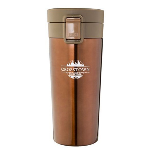 Термокружка Biostal Crosstown коричневый, 0,4 л