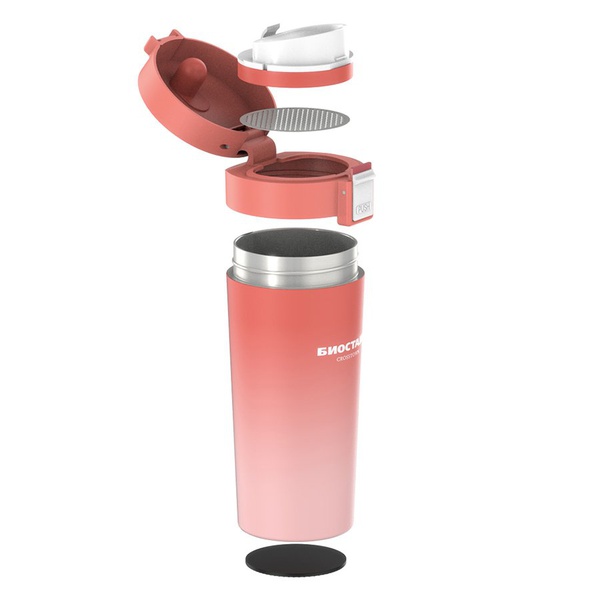 Термокружка Biostal Crosstown NMT-400Z коралловый, 0,4 л