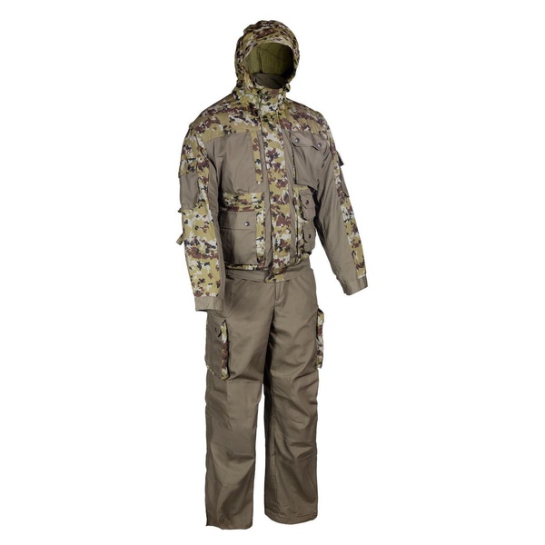 Костюм Huntsman Зверобой хаки/КМФ Цифра, тк. смесовая рипстоп