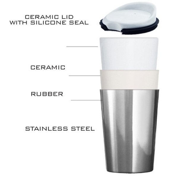 Термокружка Asobu Thermo Steel розовый, 0,4 л