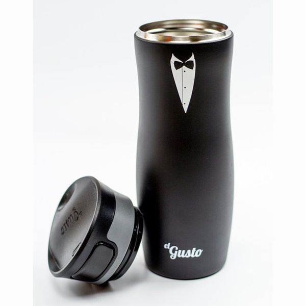 Термокружка El Gusto Berry чёрный (смокинг), 0,47 л