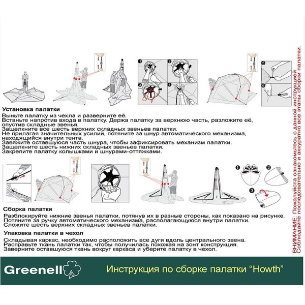 Палатка Greenell Хоут 4 v.2