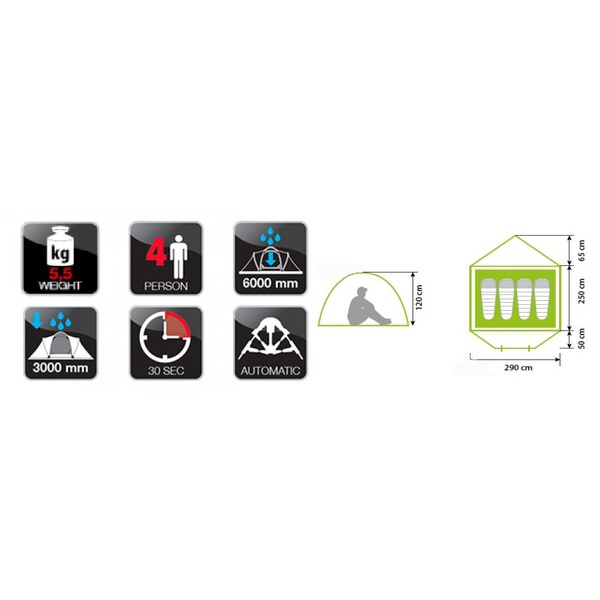 Палатка Norfin Hake 4