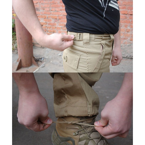 Брюки Гарсинг ГРУ (рип-стоп, с усиленными наколенниками) coyote