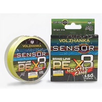 Леска Волжанка Sensor Monster Game флуо жёлтый, 150м/0,26мм