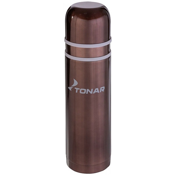Термос Тонар HS.TM-034 (2 крышки-кружки) кофейный, 0.75 л