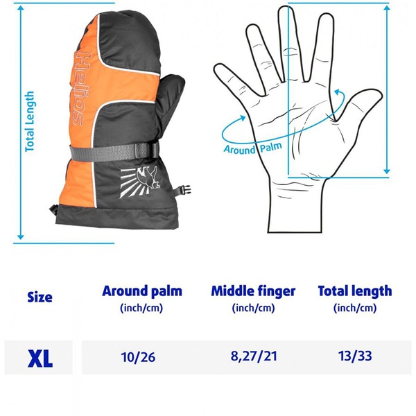 Рукавицы Helios Чарыш серый