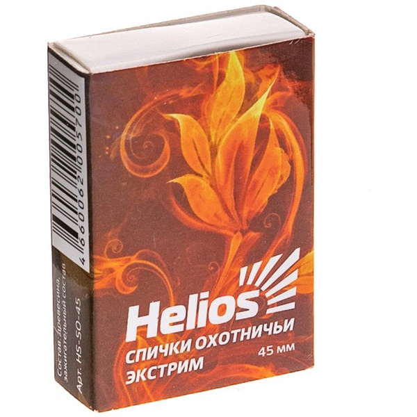 Спички охотничьи Helios Экстрим 45 мм 20 шт