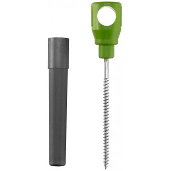 Комплект ввертышей Helios 4 шт серый/зелёный