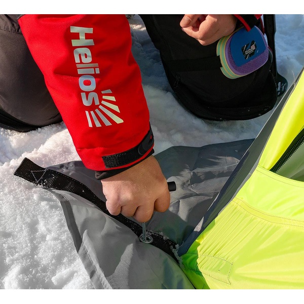 Комплект ввертышей Helios 4 шт серый/зелёный