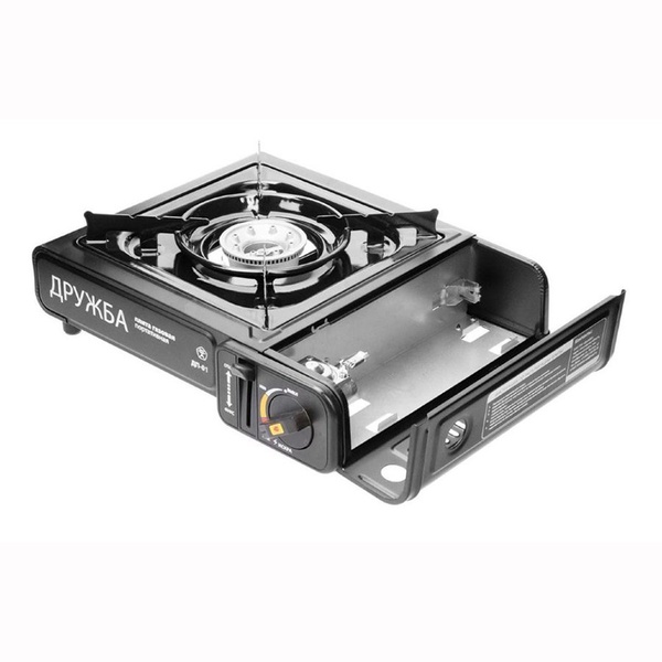 Плита газовая Tourist Дружба ДП-02 с переходником
