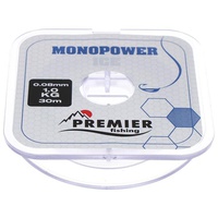 Леска Premier Monopower Ice Clear Nylon 0,08мм/30м