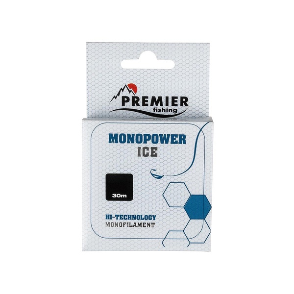 Леска Premier Monopower Ice Clear Nylon (30 м) 0,14 мм