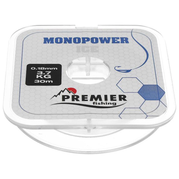 Леска Premier Monopower Ice Clear Nylon (30 м) 0,18 мм