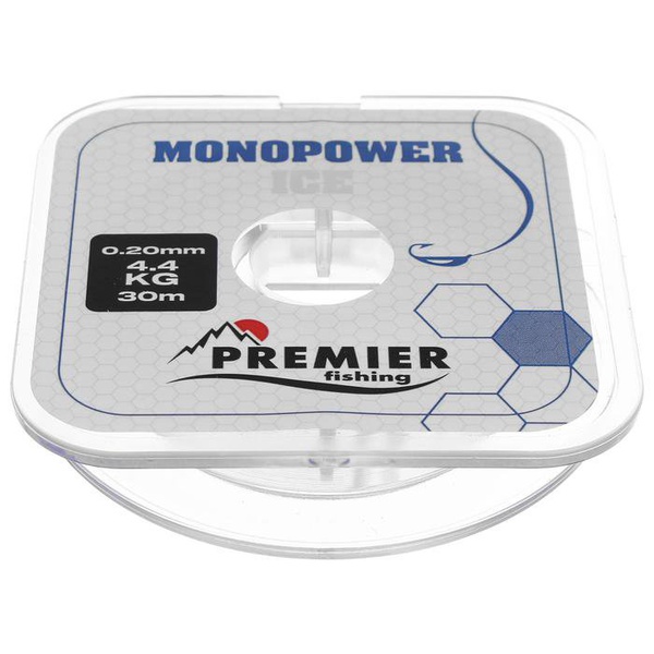 Леска Premier Monopower Ice Clear Nylon (30 м) 0,20 мм