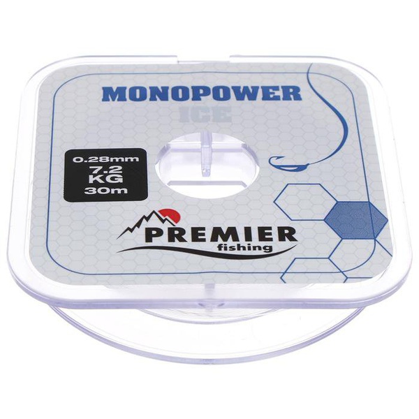 Леска Premier Monopower Ice Clear Nylon (30 м) 0,30 мм